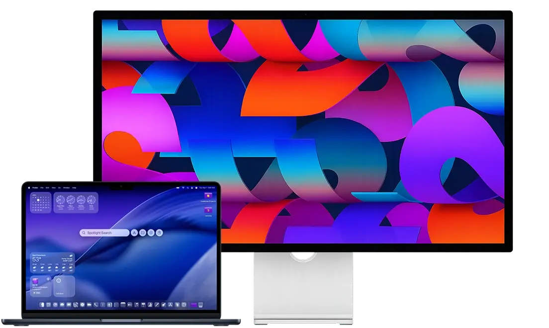 Screenshot showing adaptive frame rate settings per monitor in AirScroll